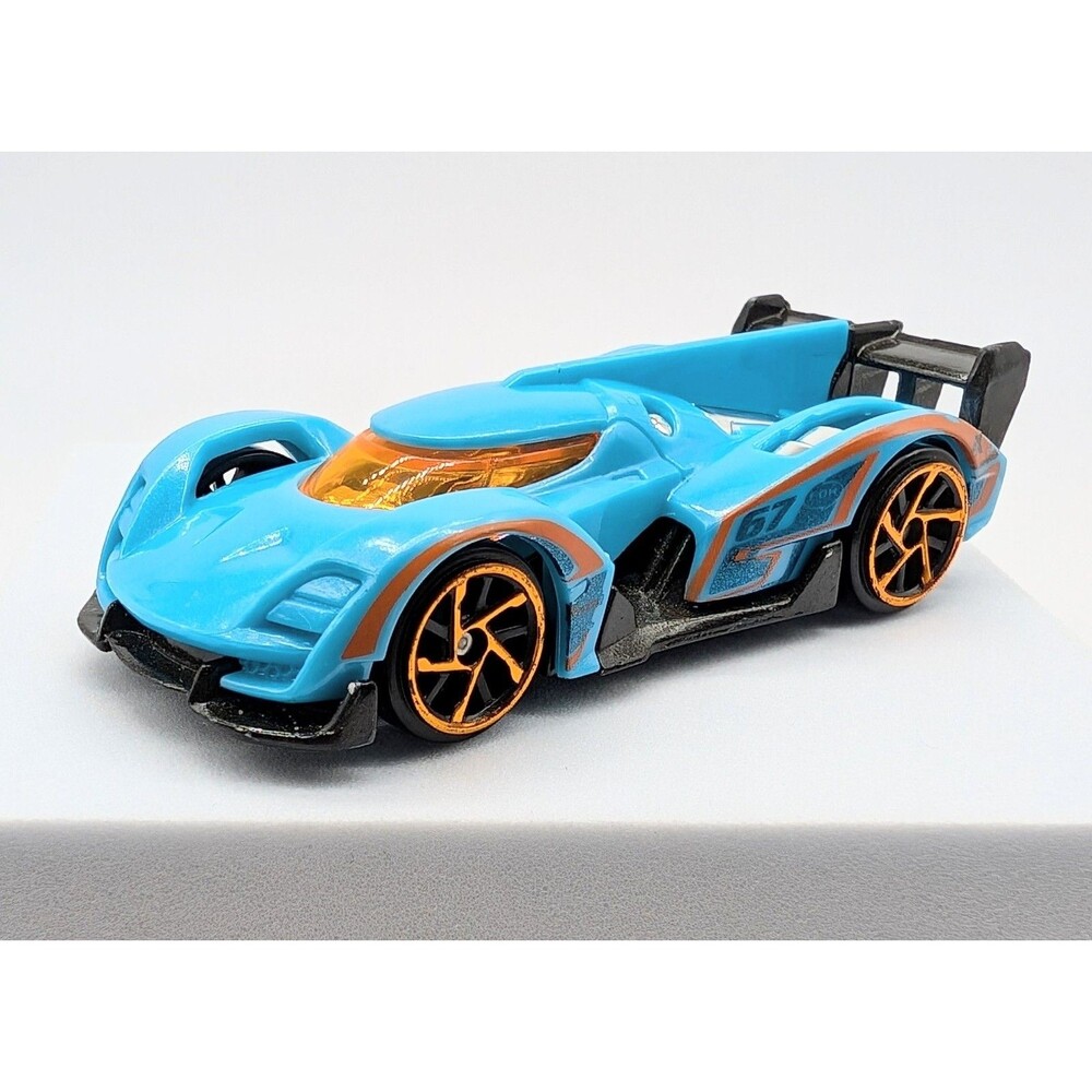 Zuru Metal Machines Blue Racecar Car #67 Diecast & Plastic 1:64 Loose